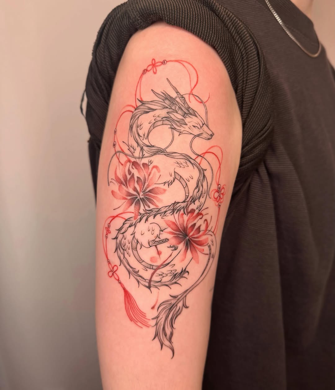Tattoo by @xillta.ink β fine_line, japanese_irezumi