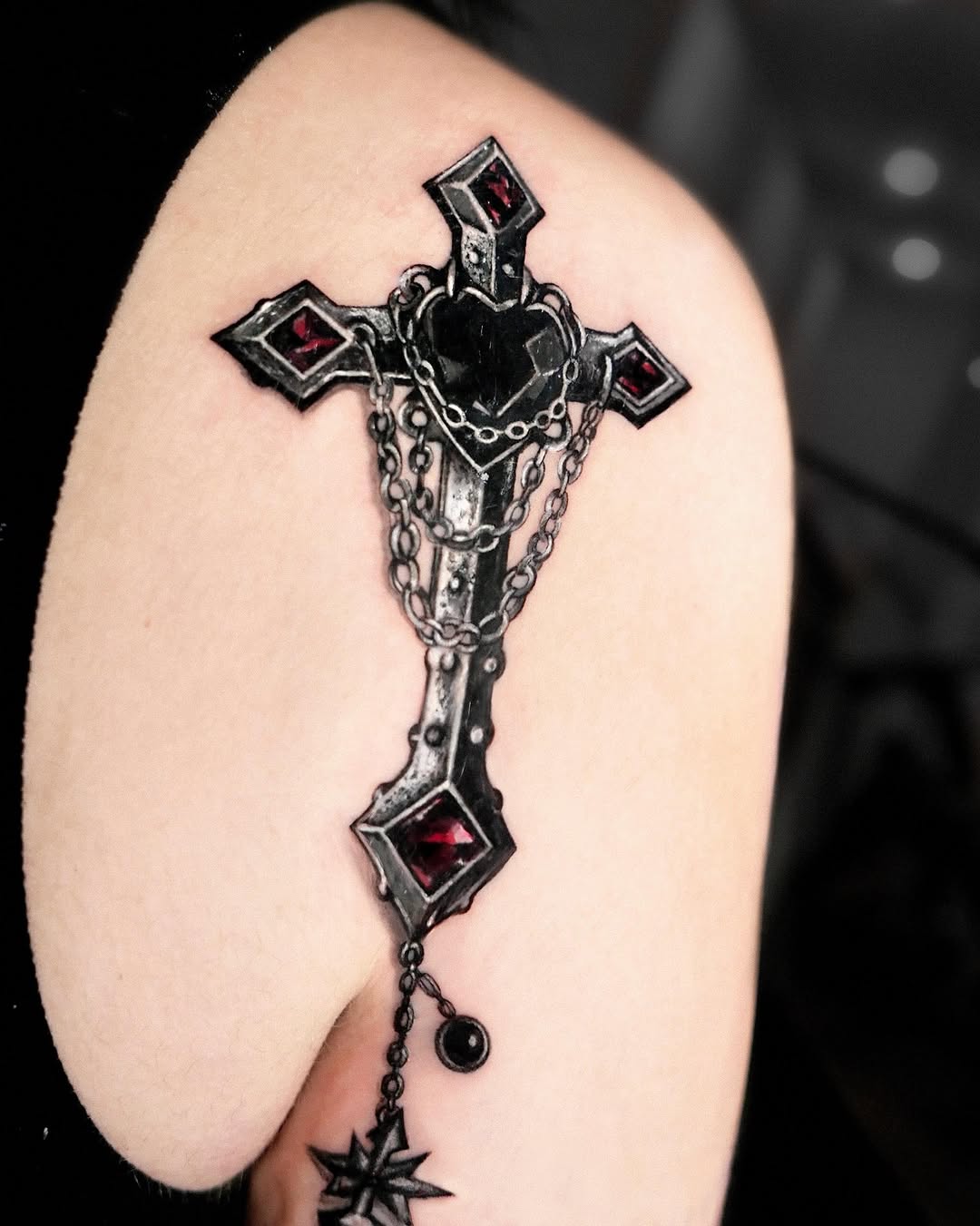 Tattoo by @yoda_ink β realism, black_and_grey