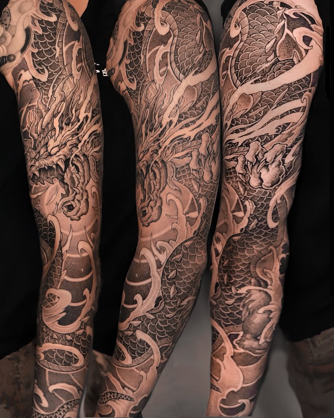 Tattoo by @kubotattoo — japanese_irezumi, black_and_grey