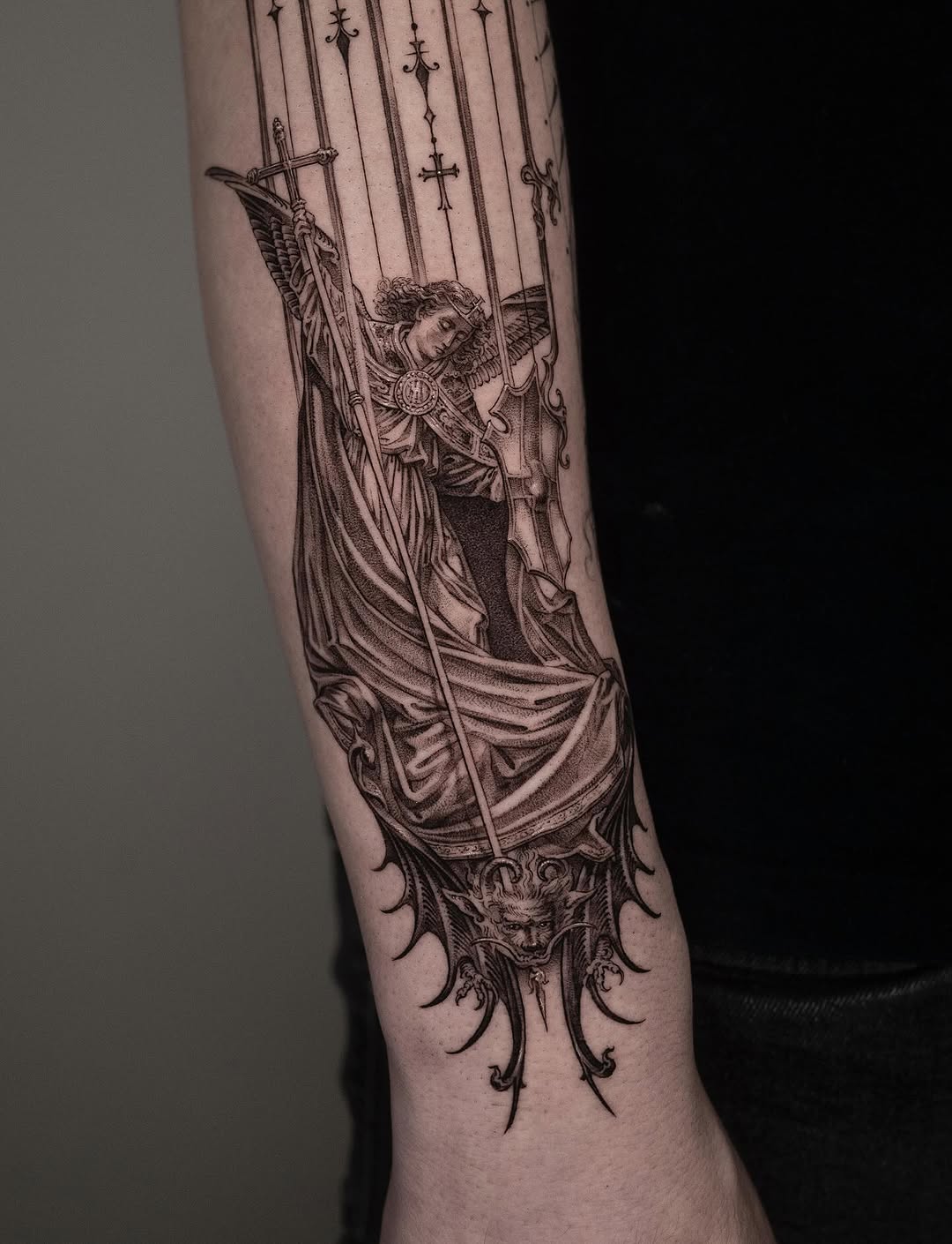 Tattoo by @jeon______ — black_and_grey, realism