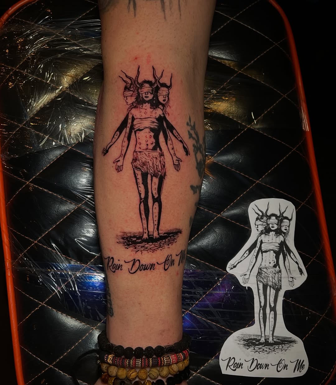 Tattoo by @moogietats — illustrative, lettering_script