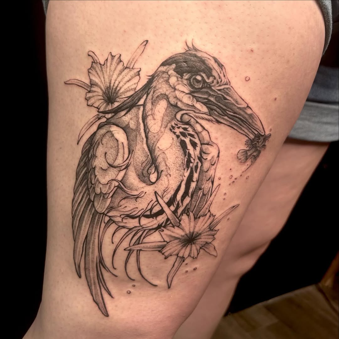 Tattoo by @socratiicrrat โ black_and_grey, dotwork