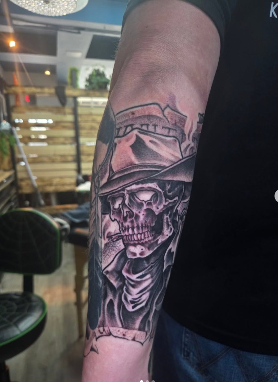 Tattoo by @geo_does_art — black_and_grey, realism