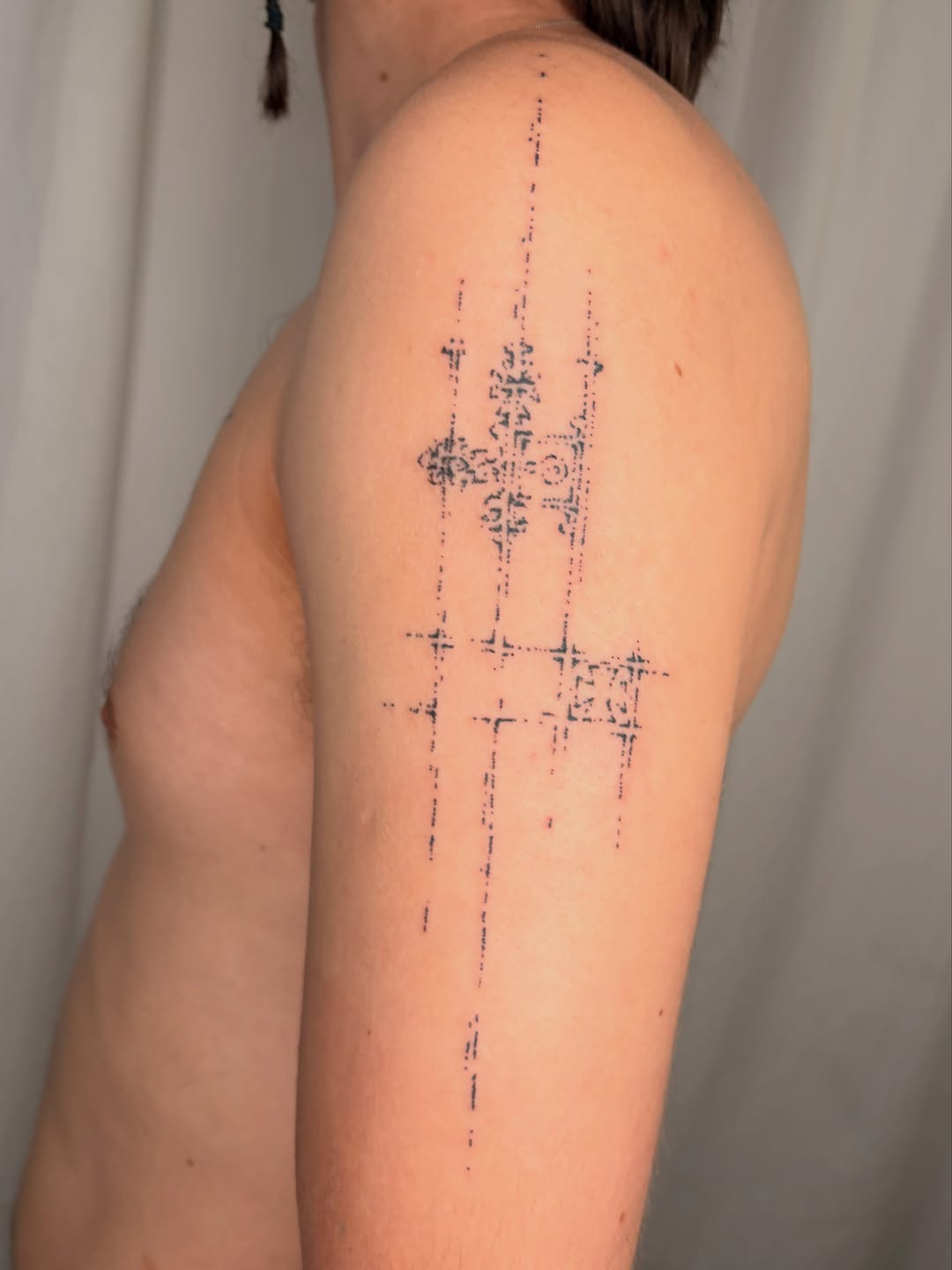 Tattoo by @swamp__slut — geometric, minimalist