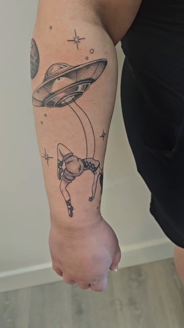 Tattoo by @tattoosbykylie โ illustrative, black_and_grey