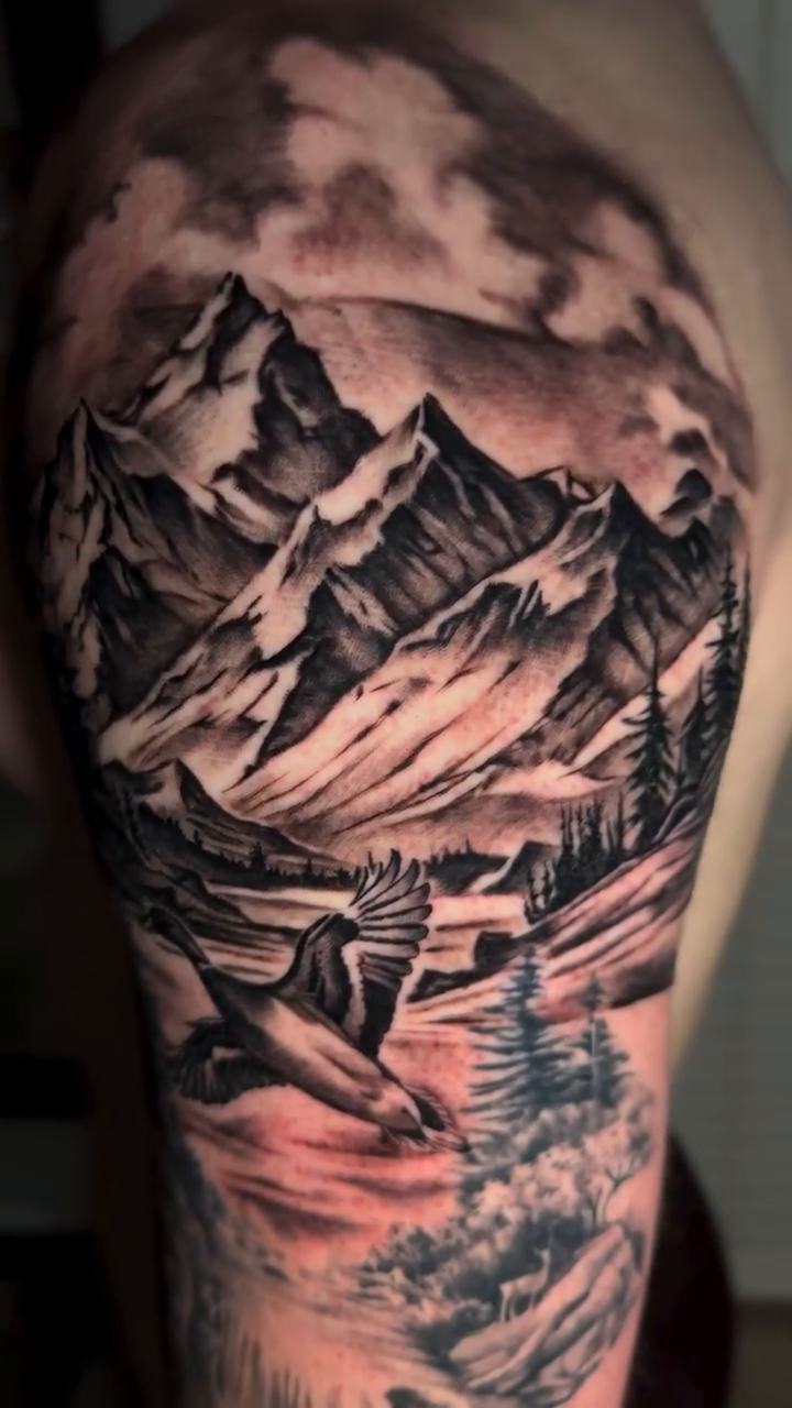 Tattoo by @weaver214 — realism, black_and_grey