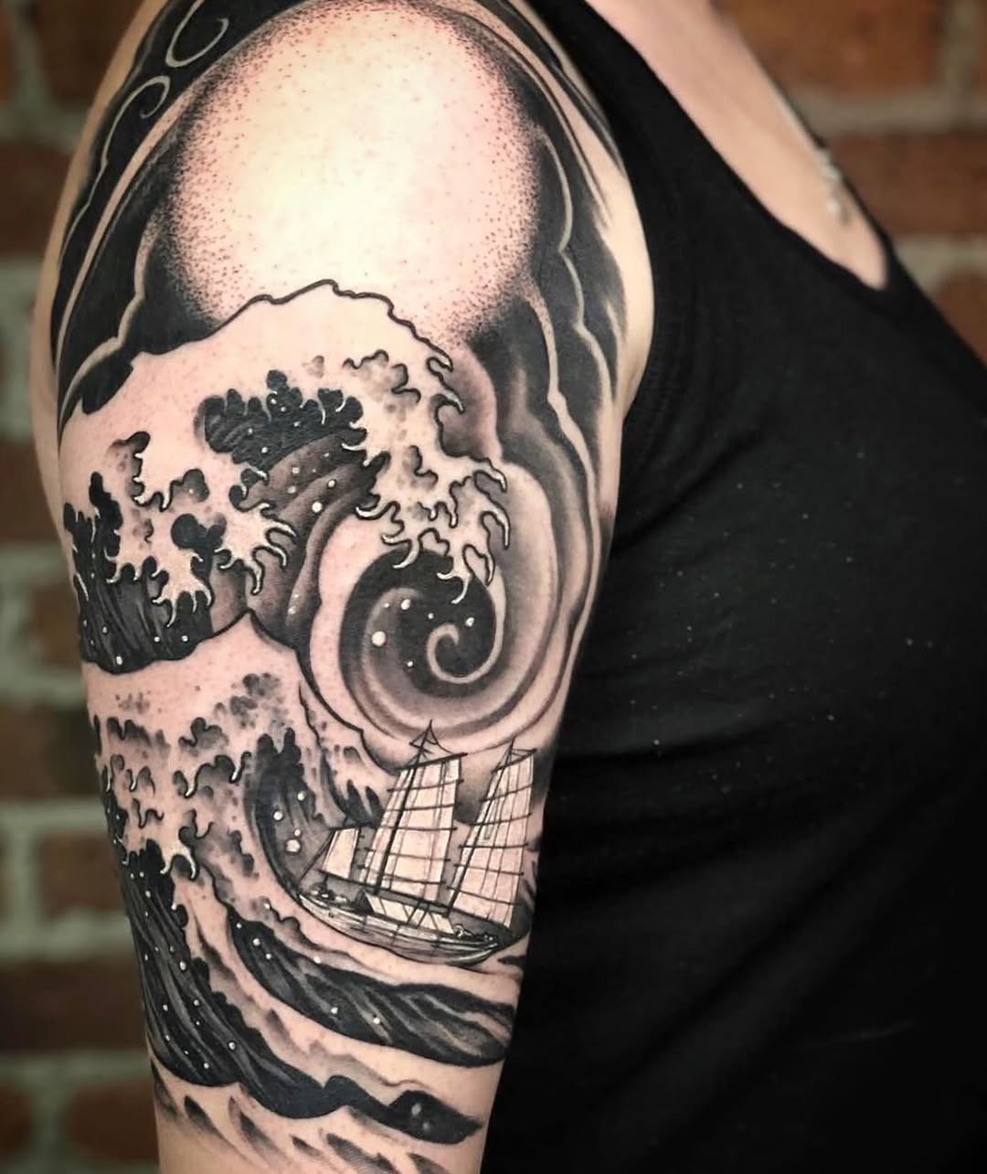 Tattoo by @gabejensentattoos — japanese_irezumi, black_and_grey