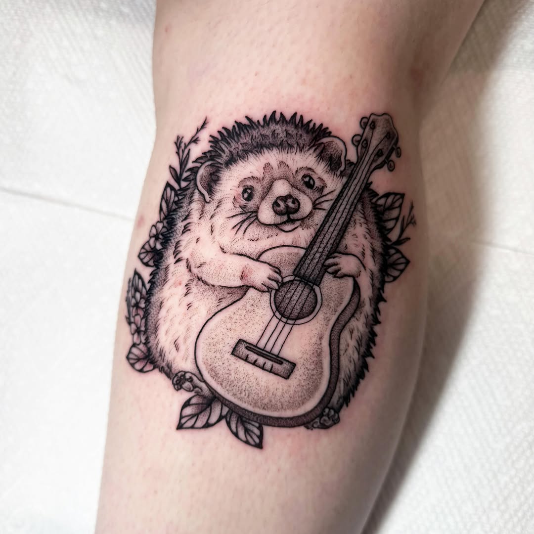 Tattoo by @daniwilliamstattoo — illustrative, black_and_grey
