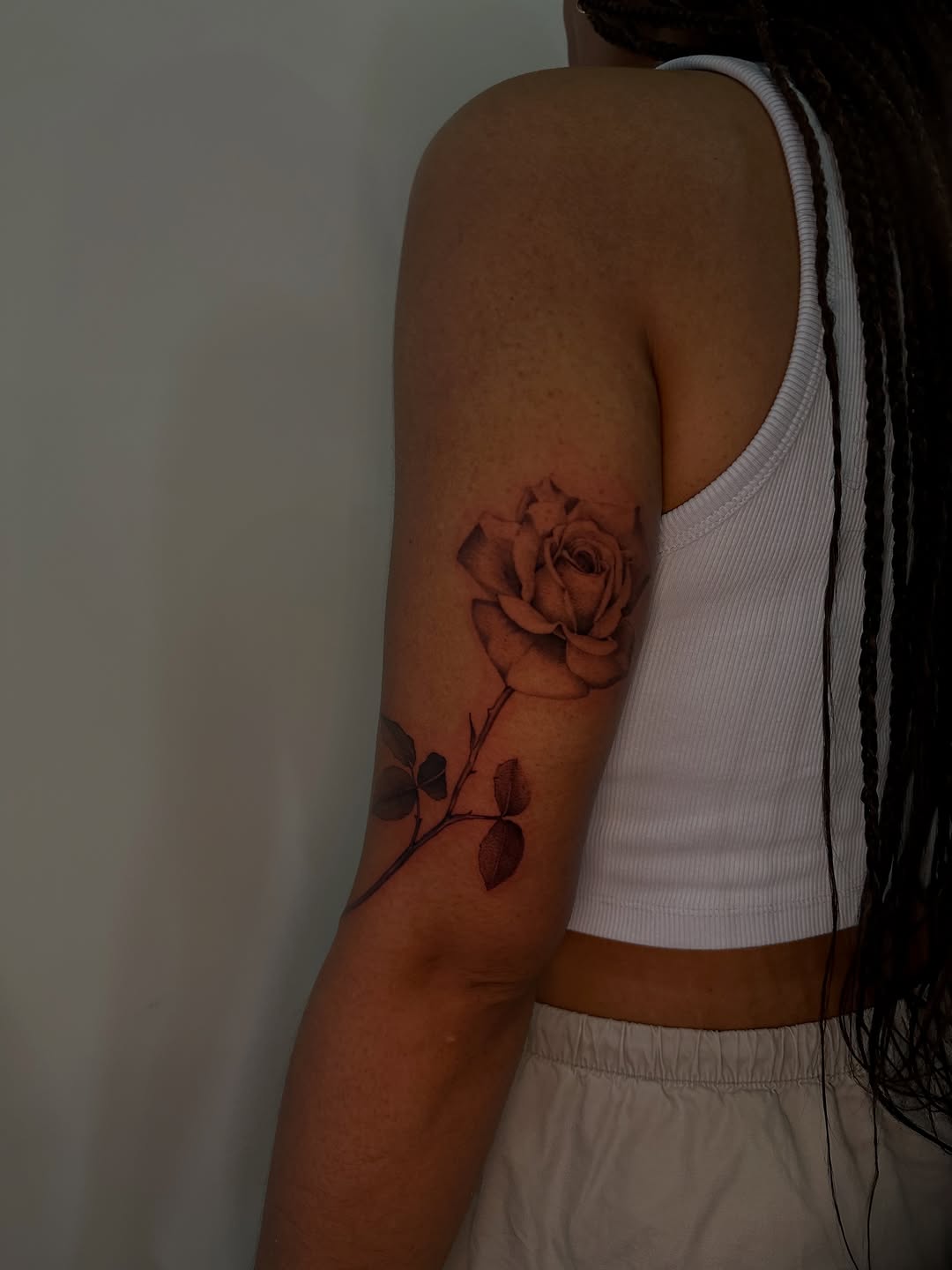 Tattoo by @dirtydianna_tatts โ black_and_grey, realism