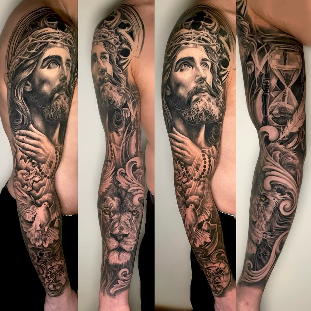Tattoo by @tommyyu852 — realism, black_and_grey