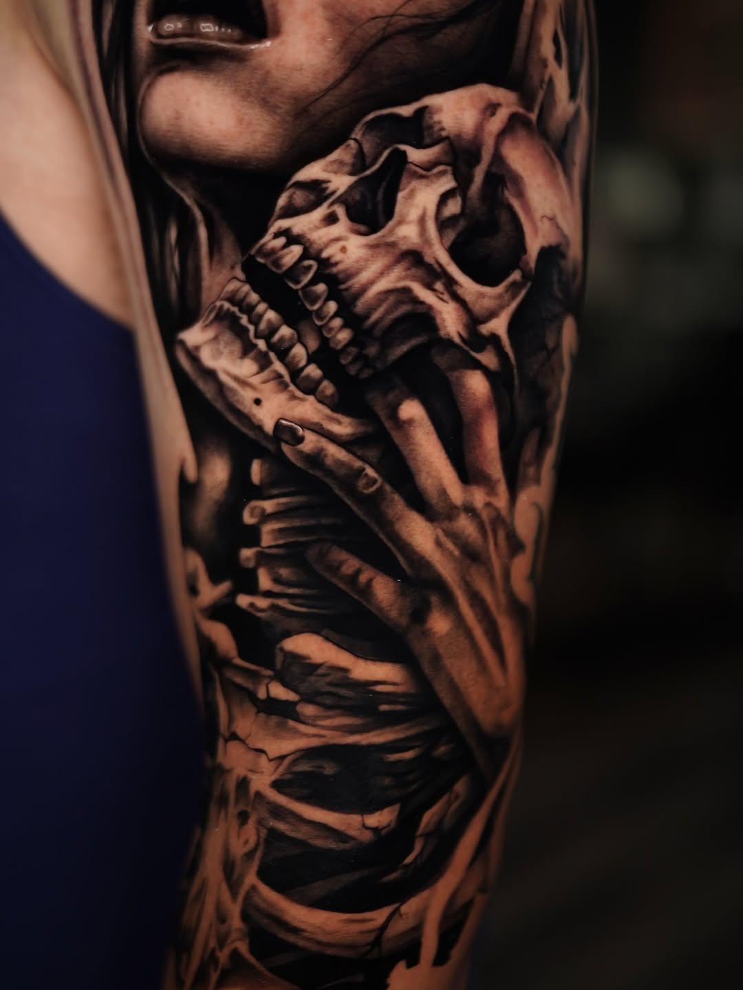 Tattoo by @flamure_tattoo — realism, dark_realism