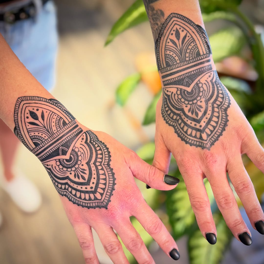 Tattoo by @chase_tattoos — blackwork, ornamental