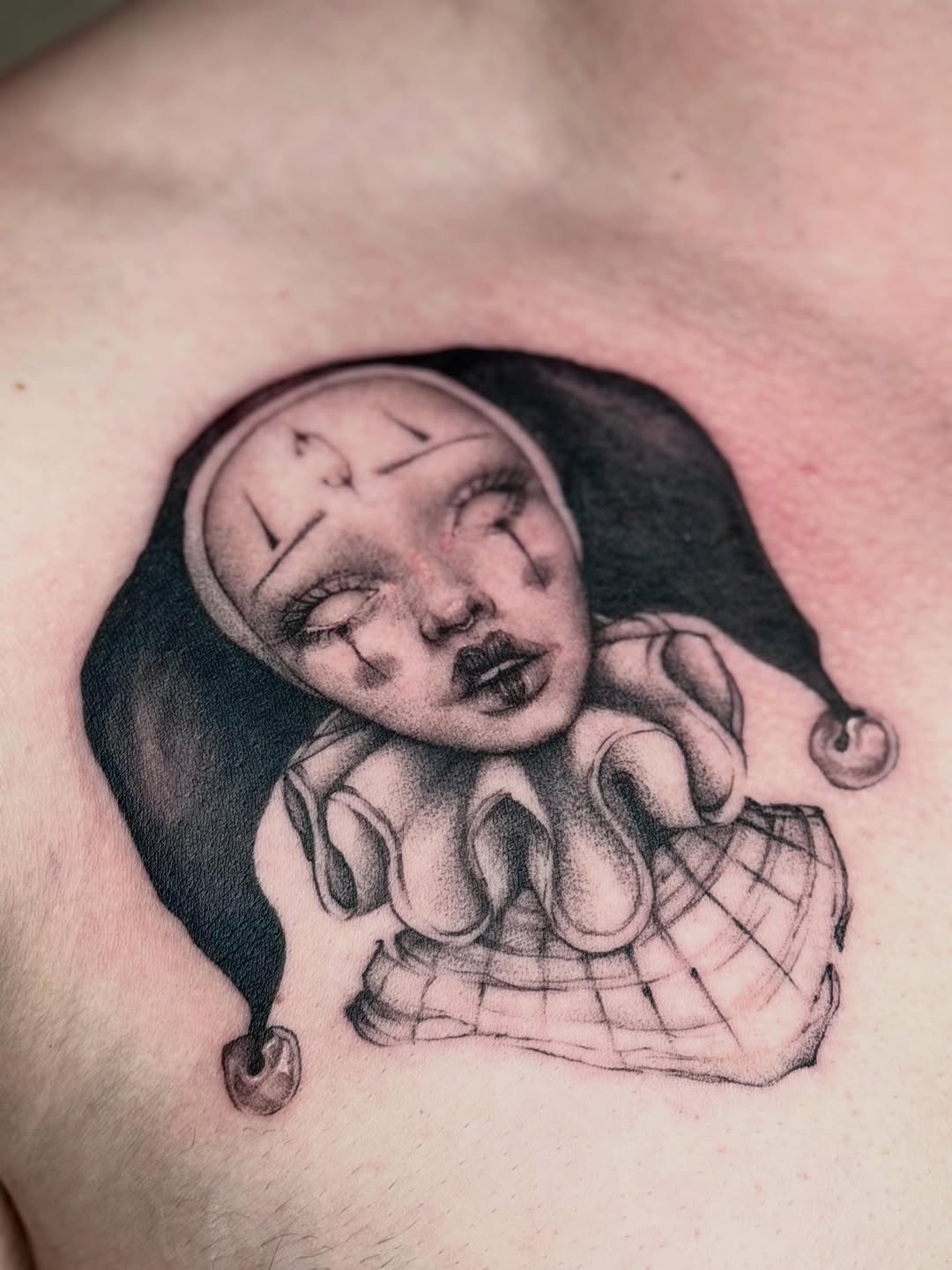 Tattoo by @er.ink.a — black_and_grey, realism