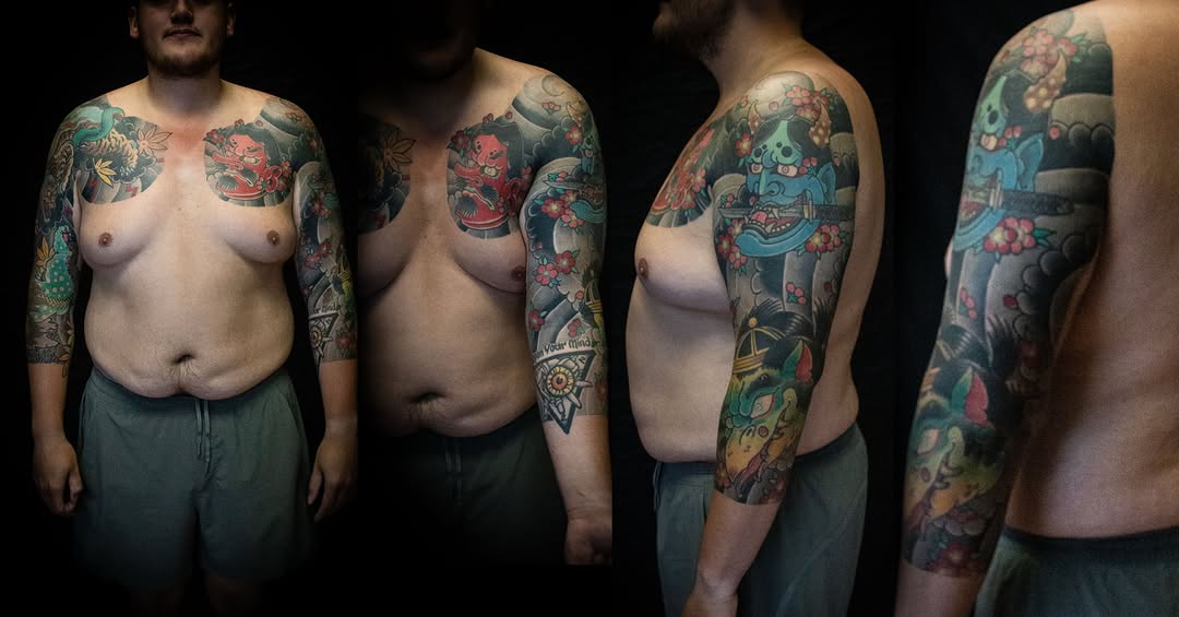Tattoo by @chrismfmartini — japanese_irezumi, black_and_grey