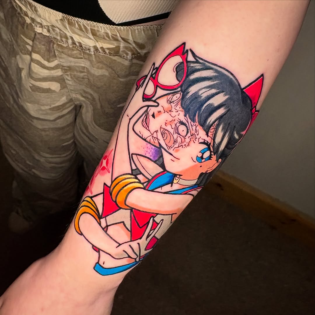 Tattoo by @chibicosori — anime, trash_polka