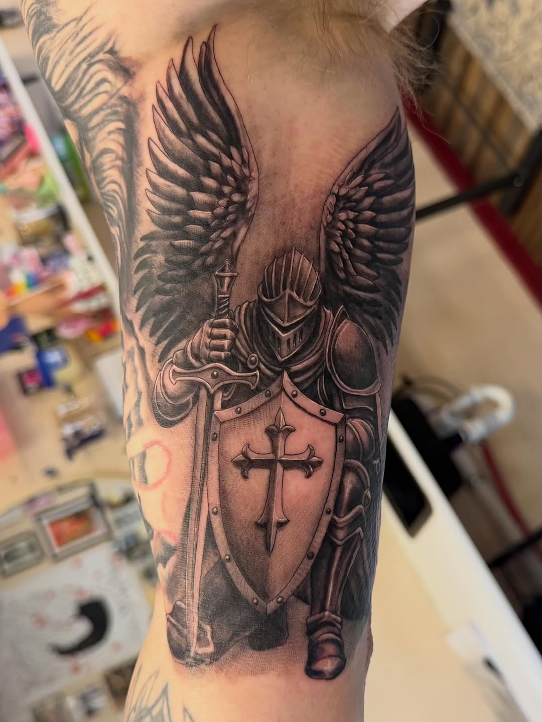 Tattoo by @hatchetfoot_art — realism, black_and_grey