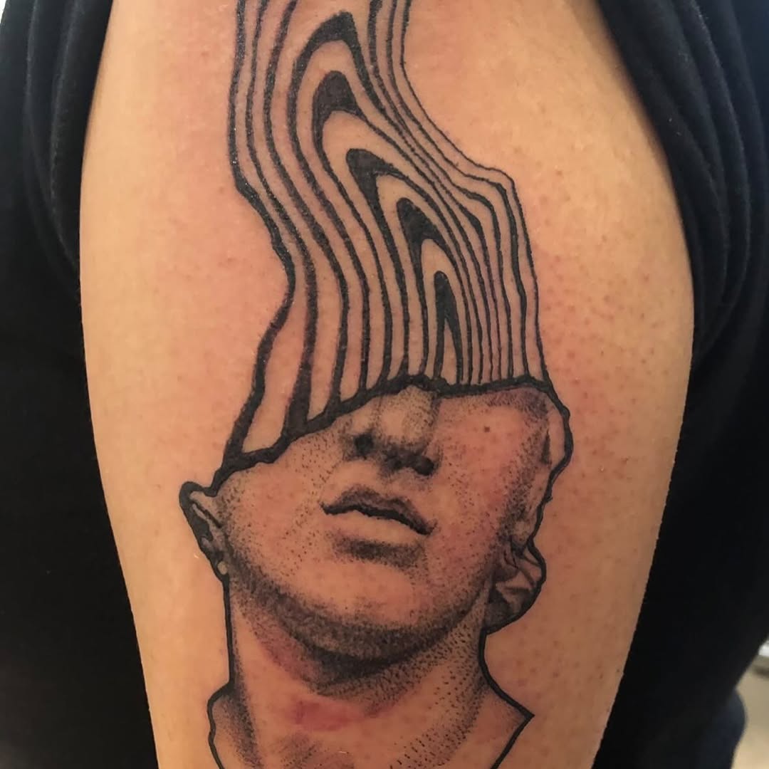 Tattoo by @cassandratattoos — illustrative, black_and_grey