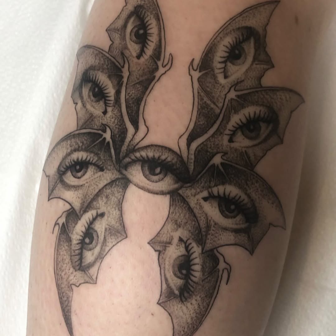 Tattoo by @cassandratattoos — illustrative, black_and_grey