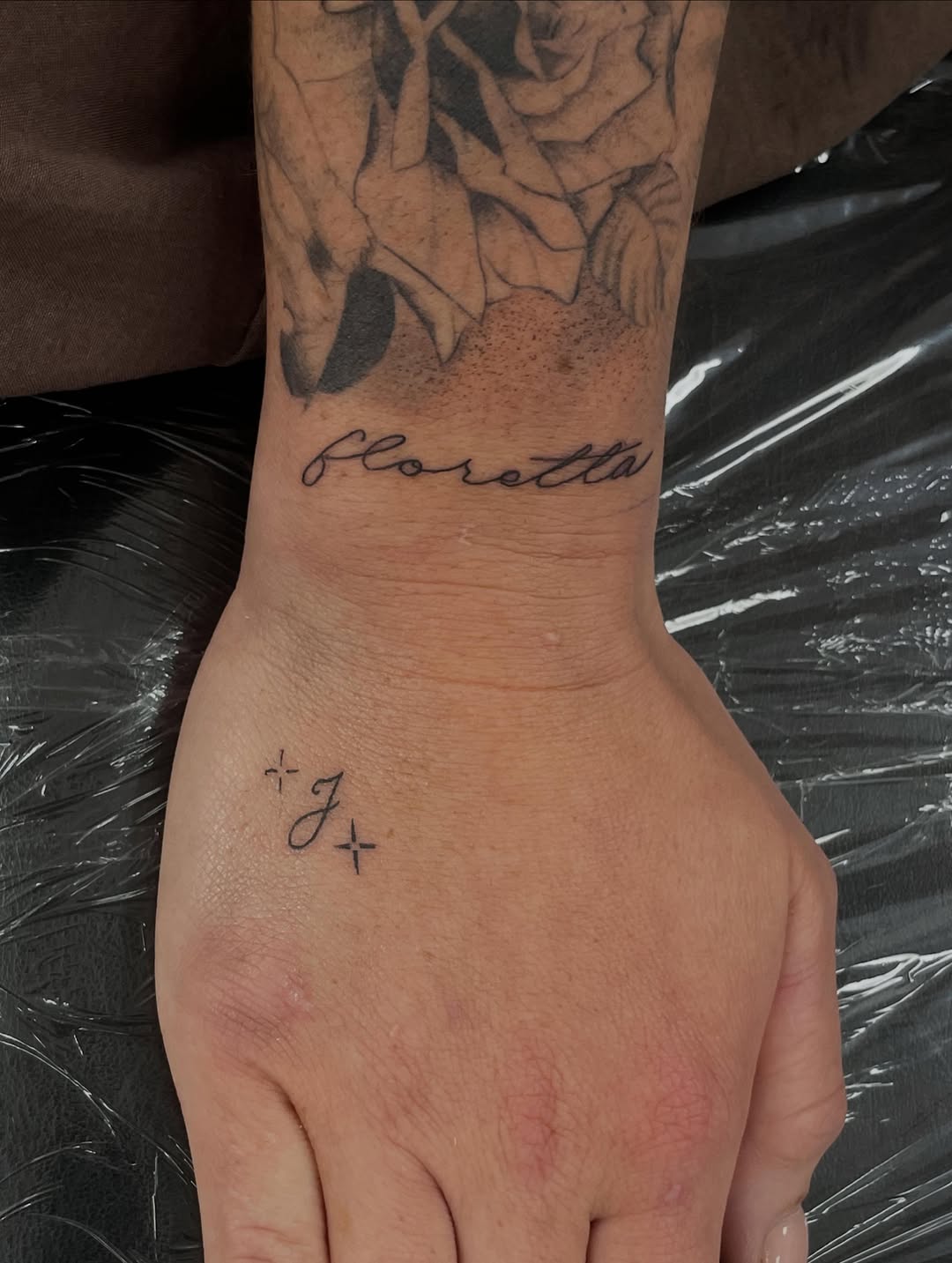 Tattoo by @dom.tattoos โ lettering_script, fine_line
