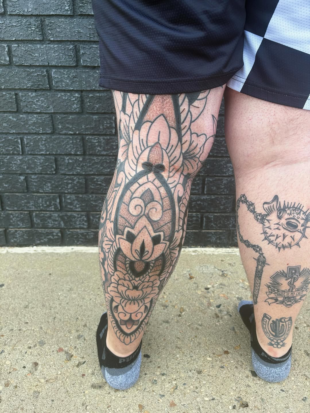 Tattoo by @flores_tattoosss β black_and_grey, ornamental