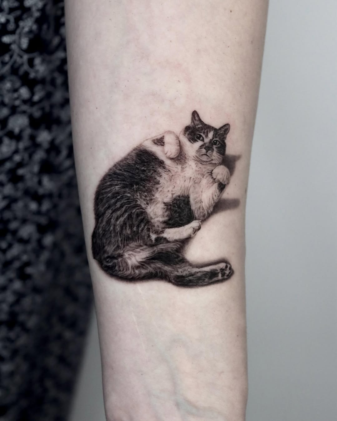 Tattoo by @tattooist_yeono — realism, black_and_grey