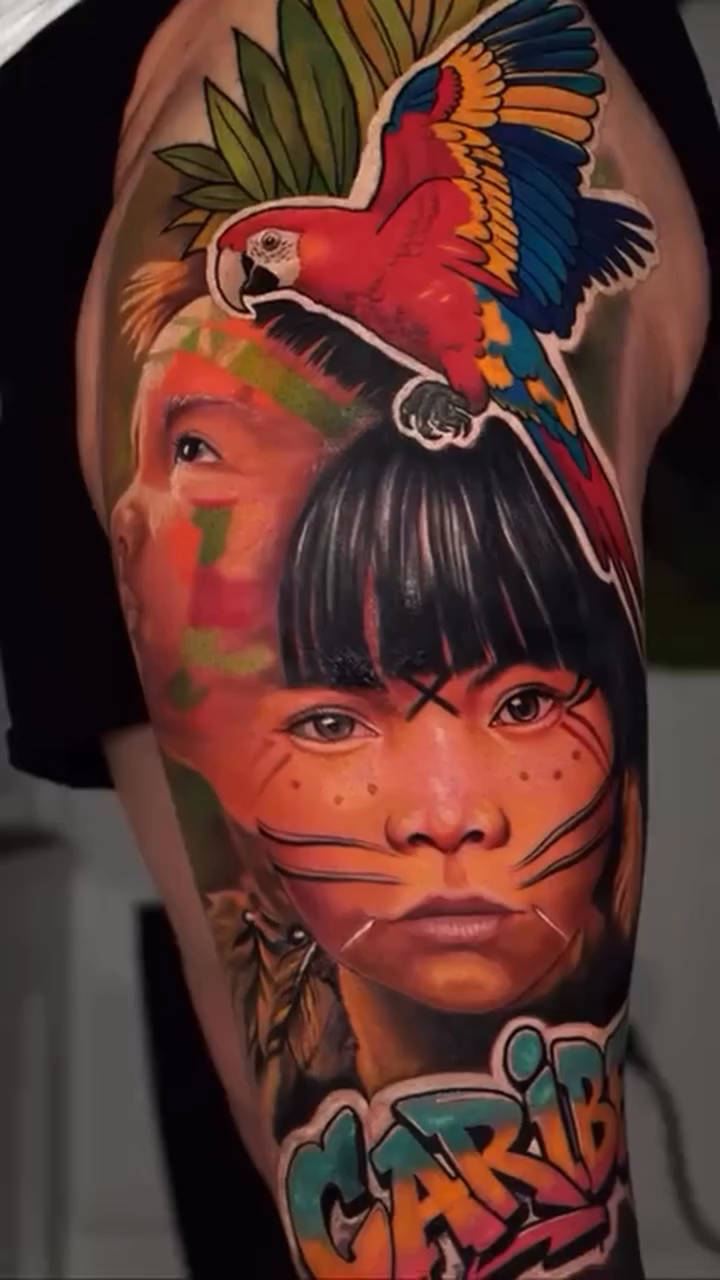 Tattoo by @realtattooclub — realism, trash_polka