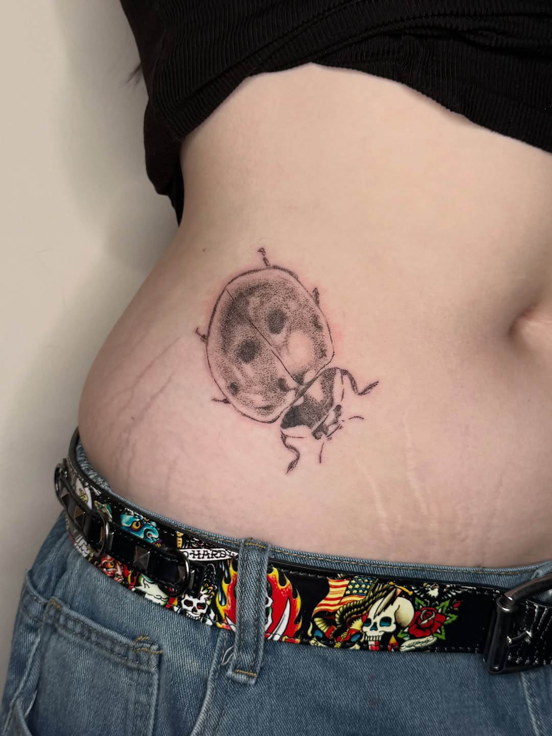 Tattoo by @seren.tatts — dotwork, black_and_grey