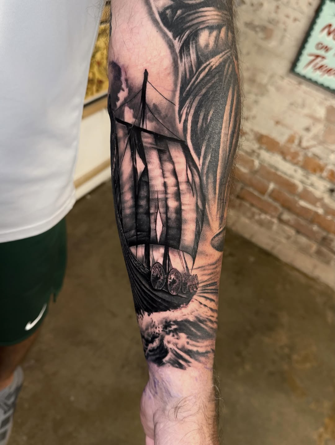 Tattoo by @mattoo33 โ black_and_grey, realism