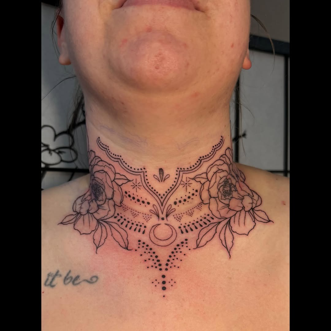Tattoo by @artbydollface — fine_line, dotwork