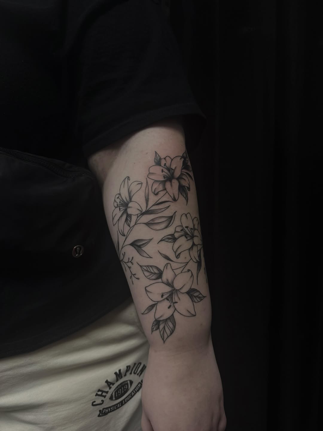 Tattoo by @folklore.arts.tattoo β fine_line, black_and_grey