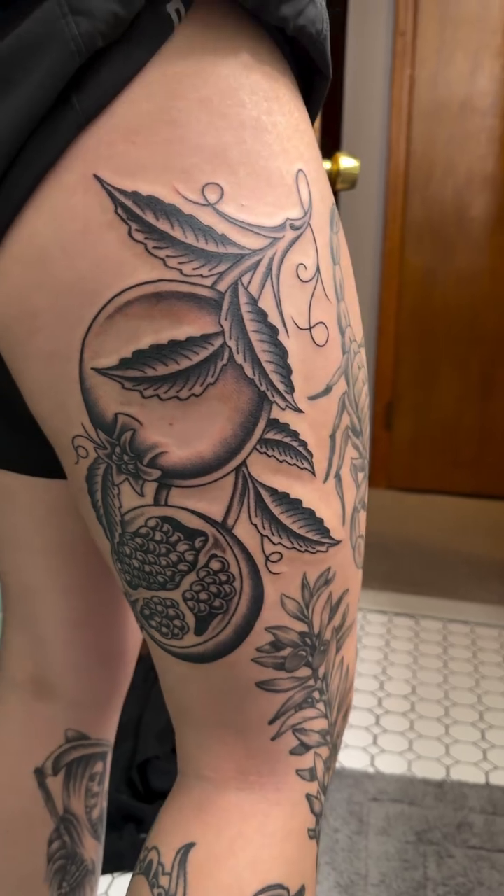 Tattoo by @inkedbyjulia — illustrative, black_and_grey