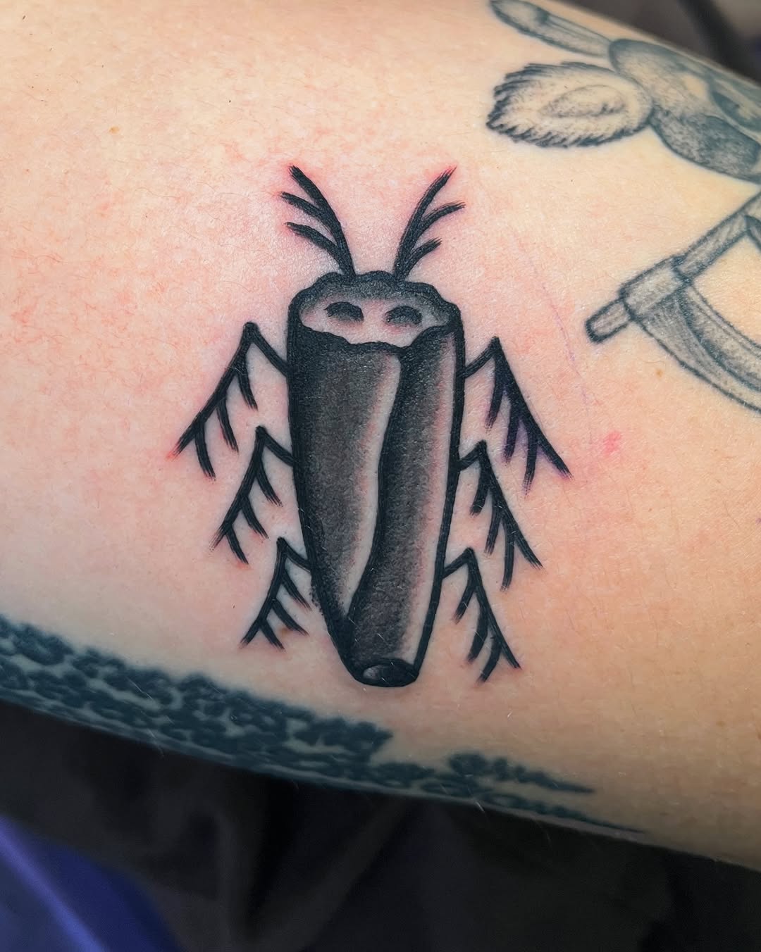 Tattoo by @tattoodust — black_and_grey