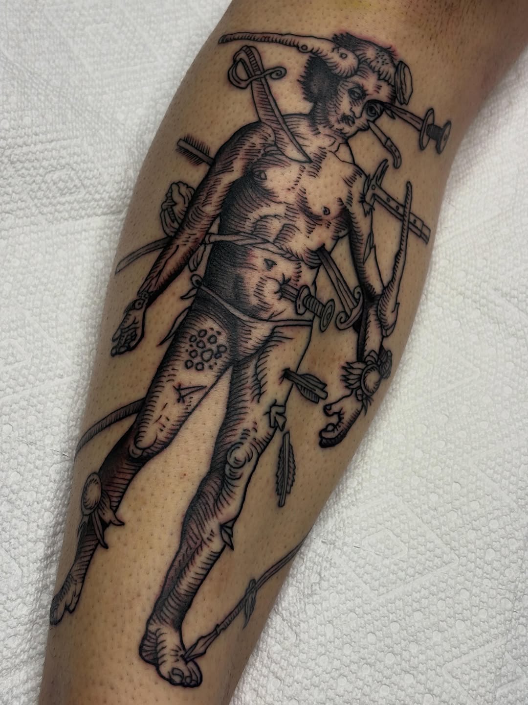 Tattoo by @sydthekidtattoos — blackwork