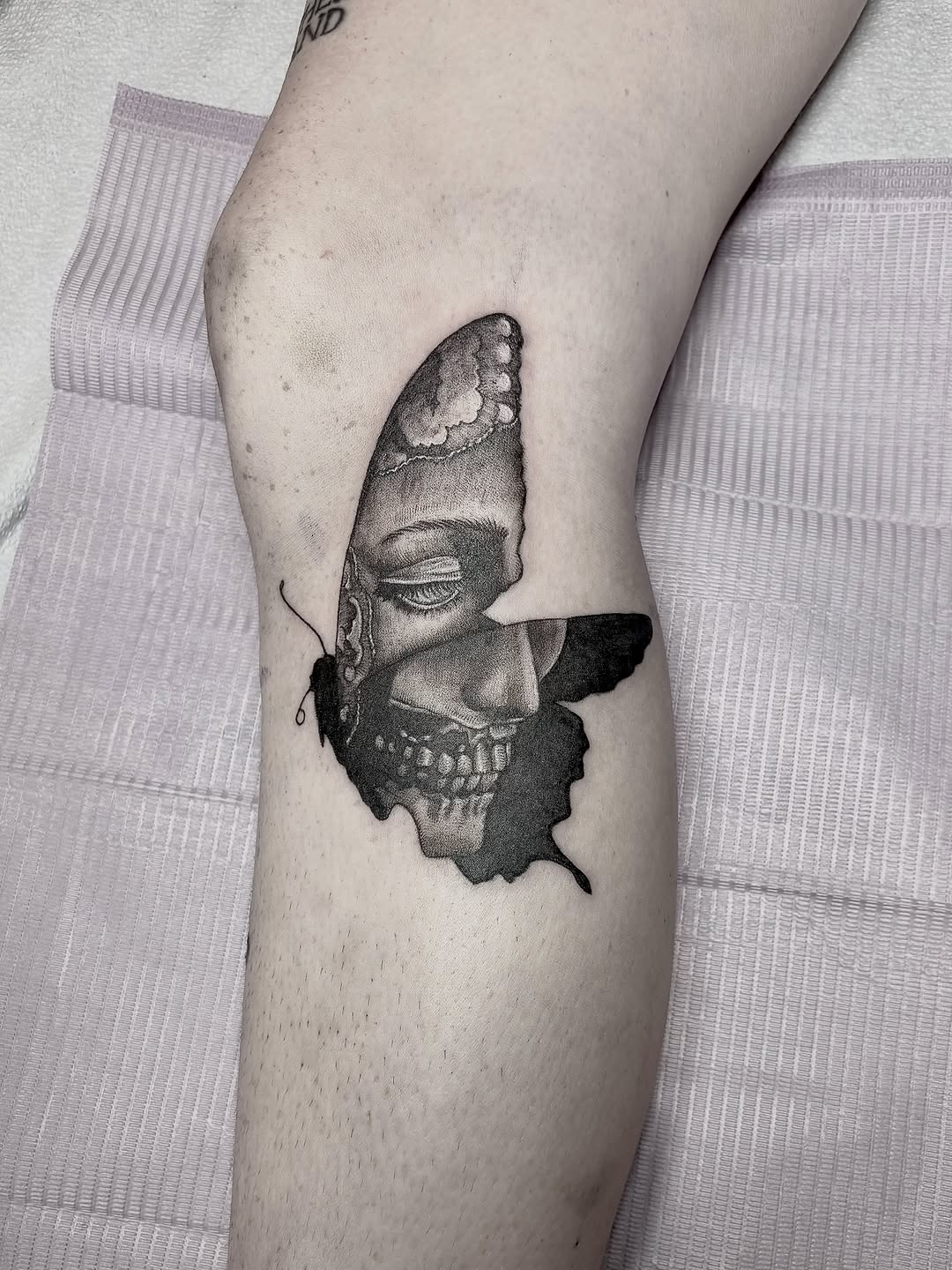 Tattoo by @miss.rage.tattoos — blackwork, realism