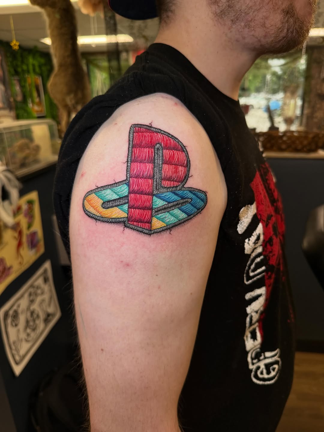 Tattoo by @maxwell.tattoos — illustrative, geometric