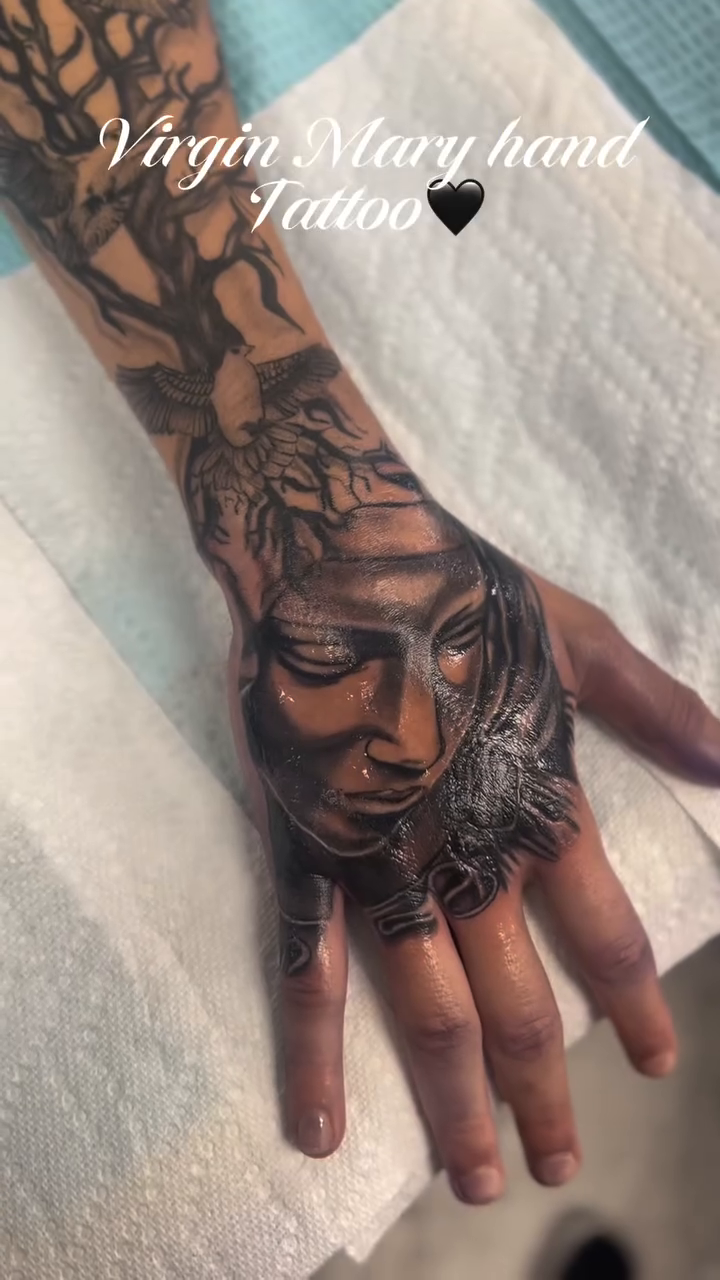 Tattoo by @deadgirltatting — realism, black_and_grey