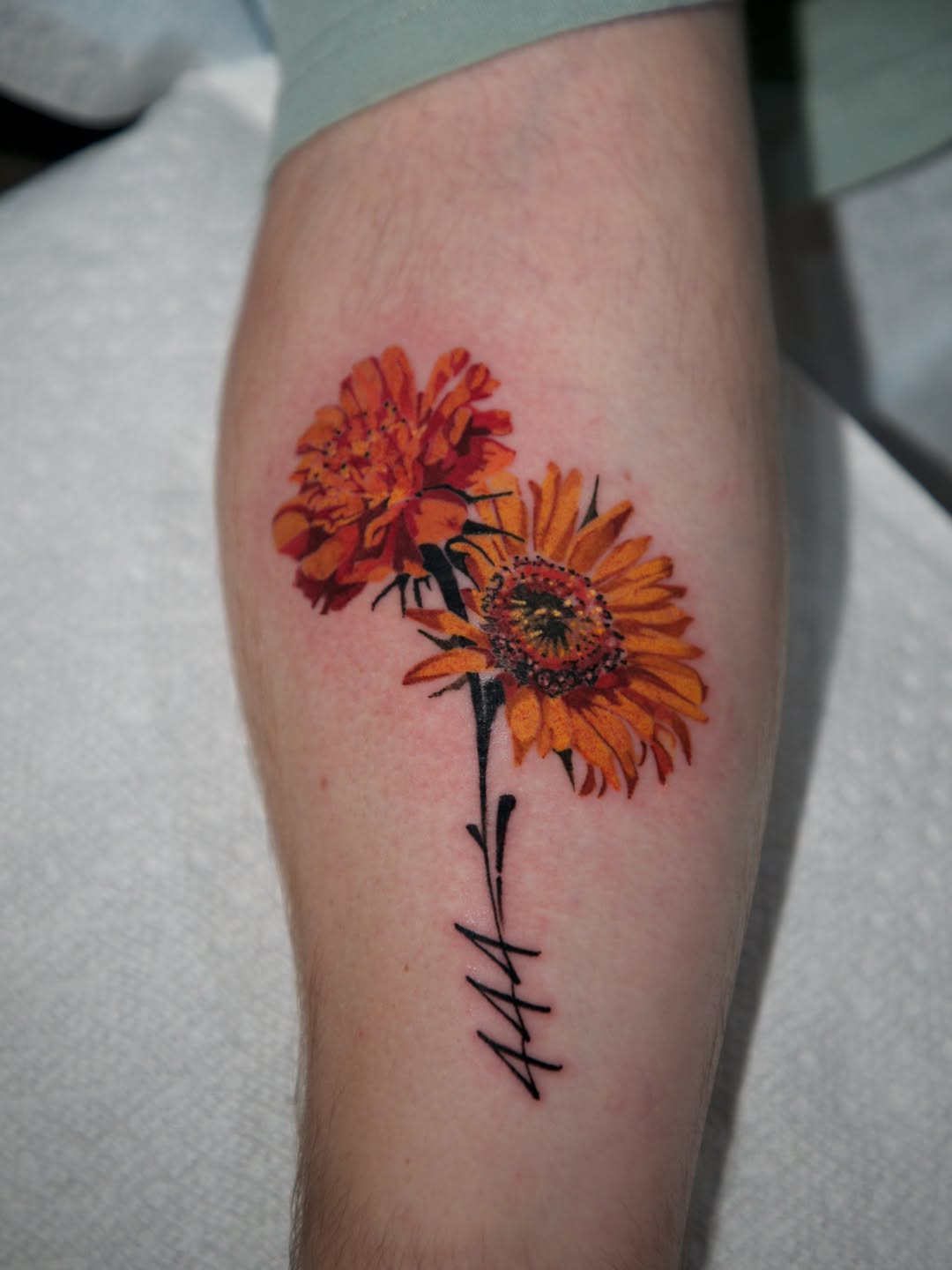 Tattoo by @romaytheart — realism, lettering_script