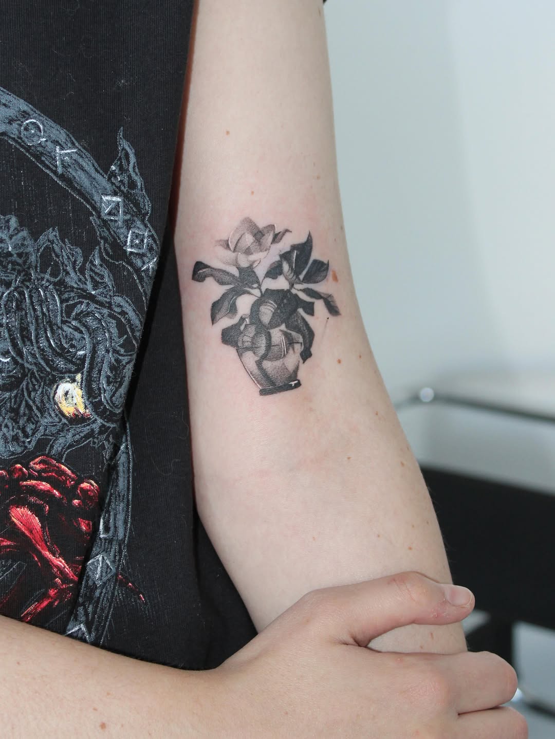 Tattoo by @jaymarietattoos — black_and_grey, realism