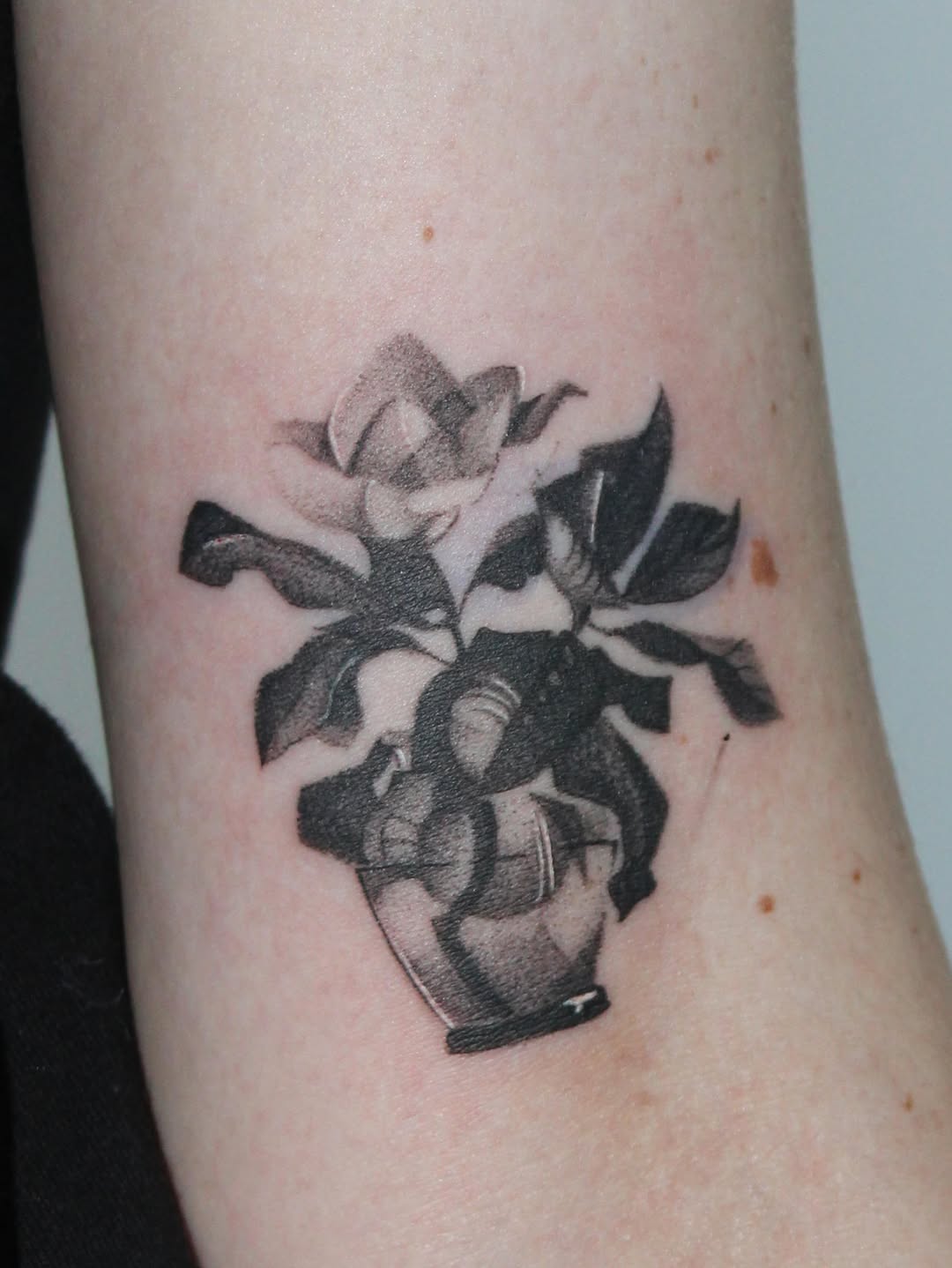 Tattoo by @jaymarietattoos — black_and_grey, realism