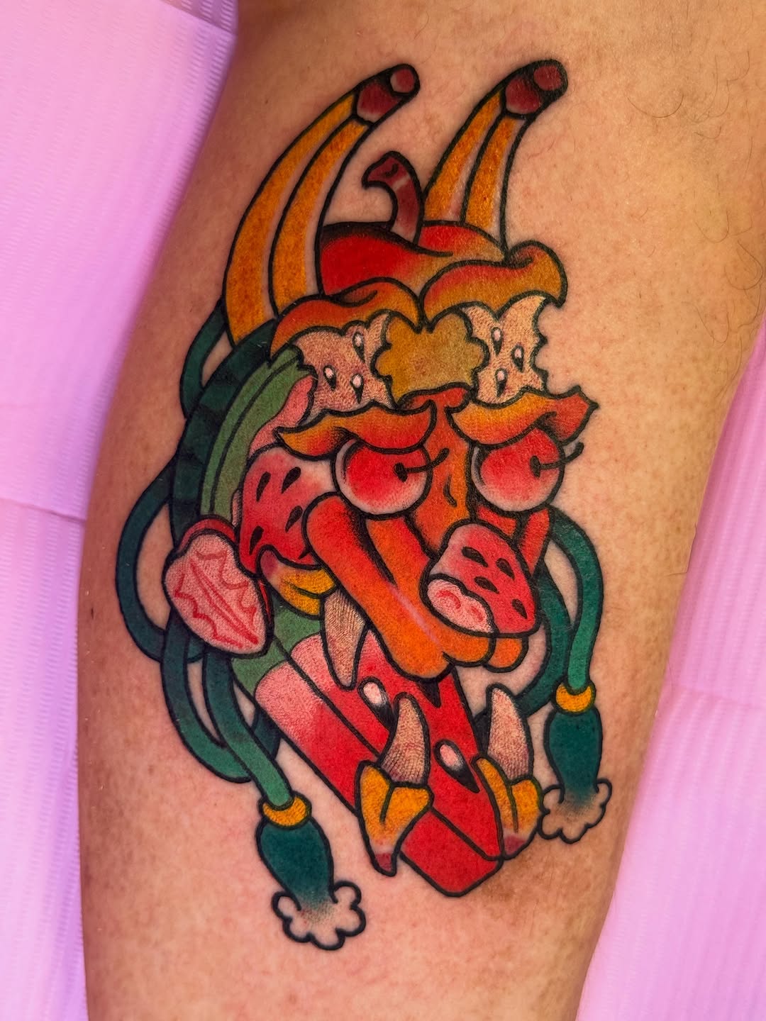 Tattoo by @cassietattoos — american_traditional, illustrative