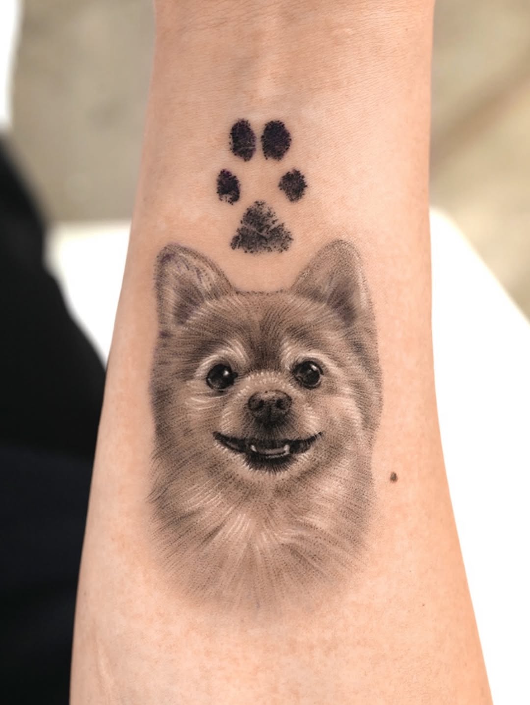Tattoo by @tattooist_kimria — realism, black_and_grey