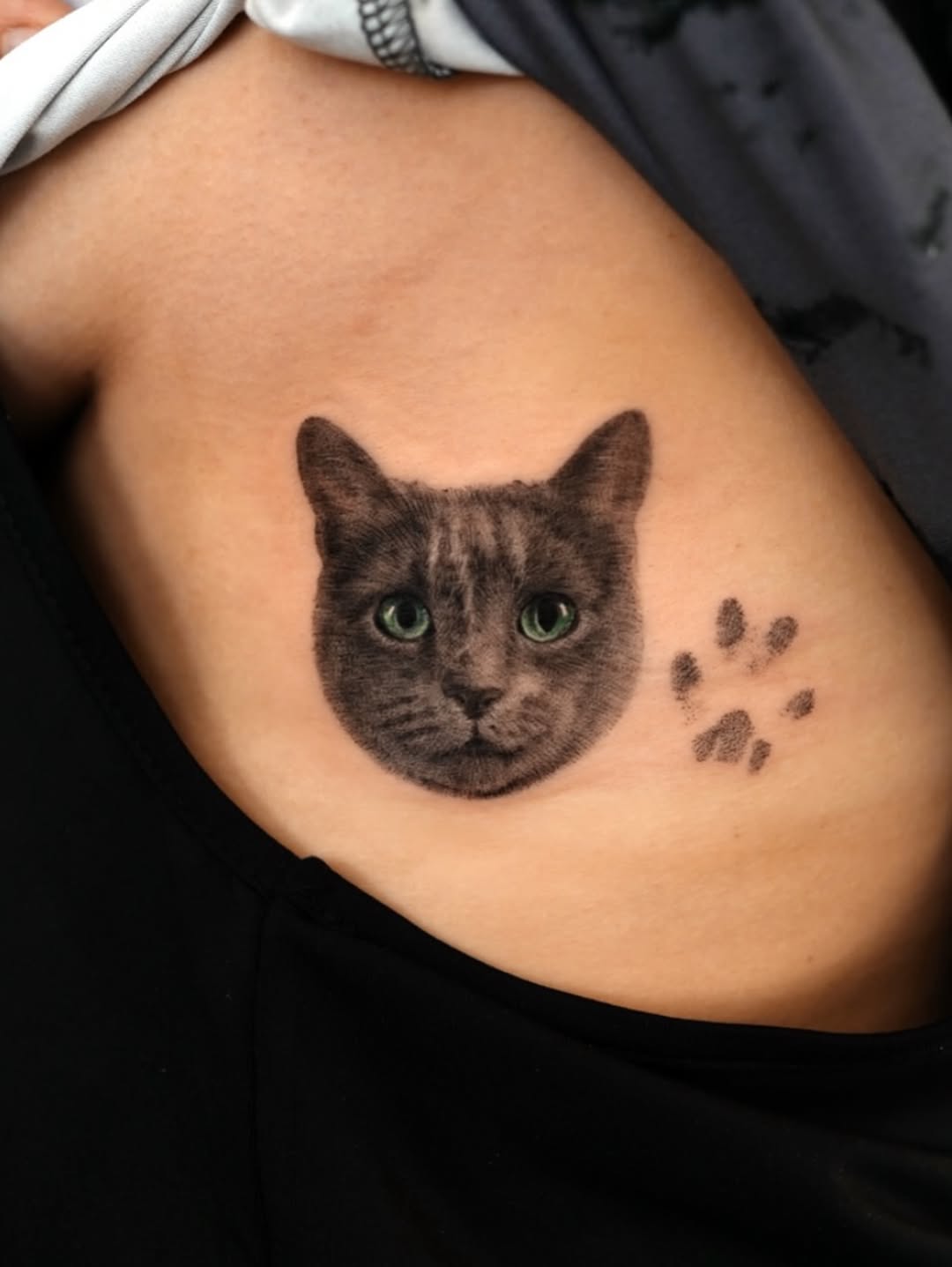 Tattoo by @tattooist_kimria — realism, black_and_grey