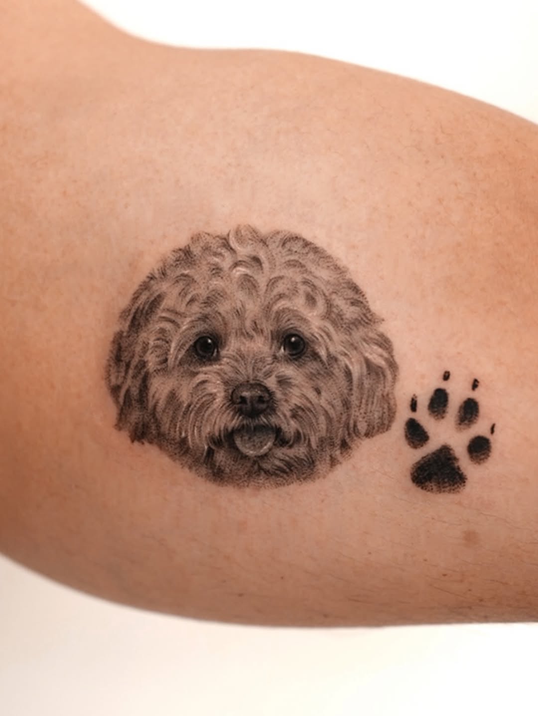 Tattoo by @tattooist_kimria — realism, black_and_grey