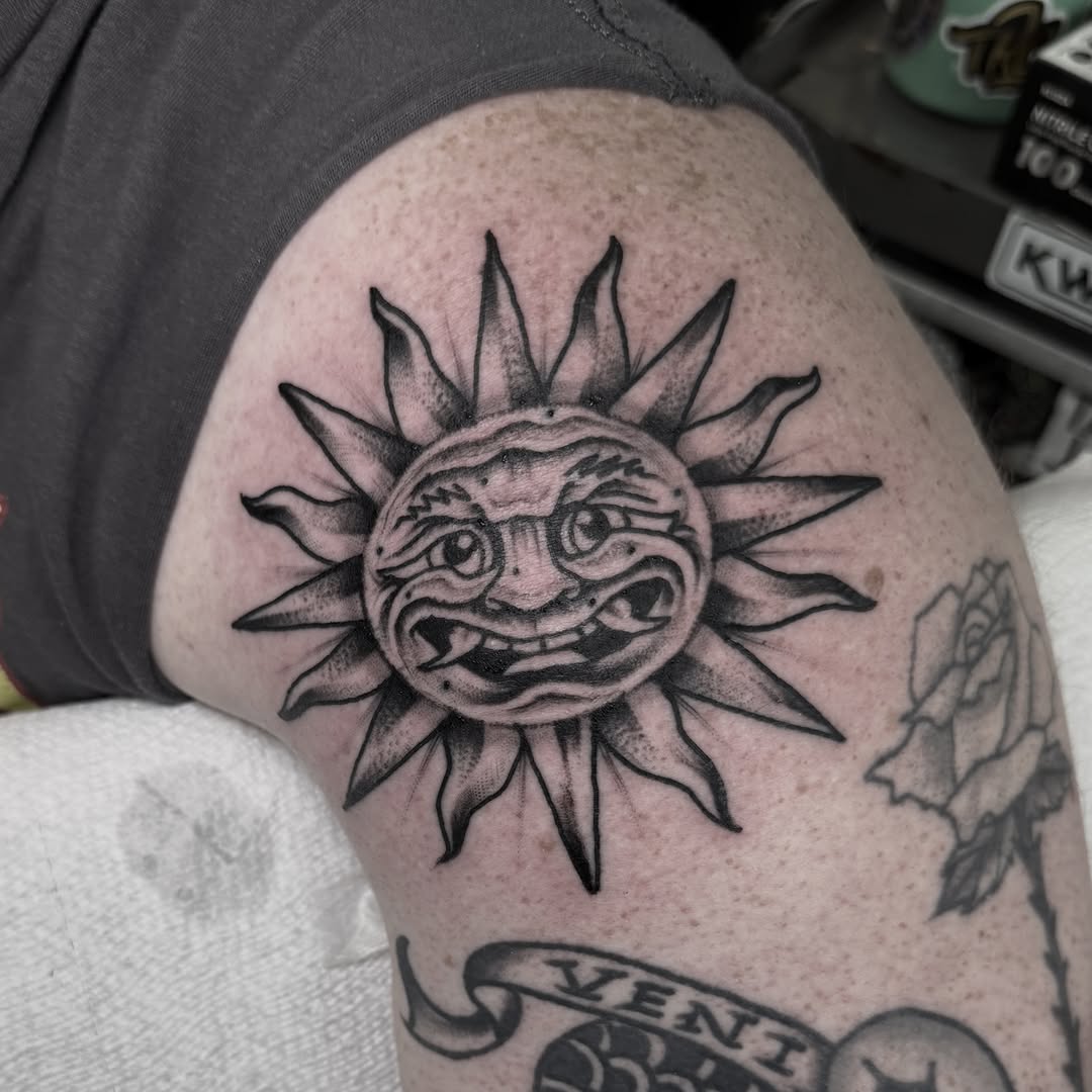 Tattoo by @rebelizms — black_and_grey