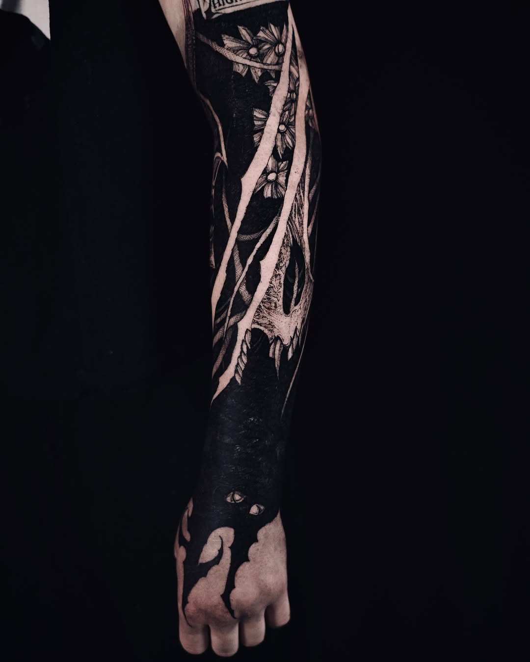 Tattoo by @sflpczk — blackwork, dark_realism