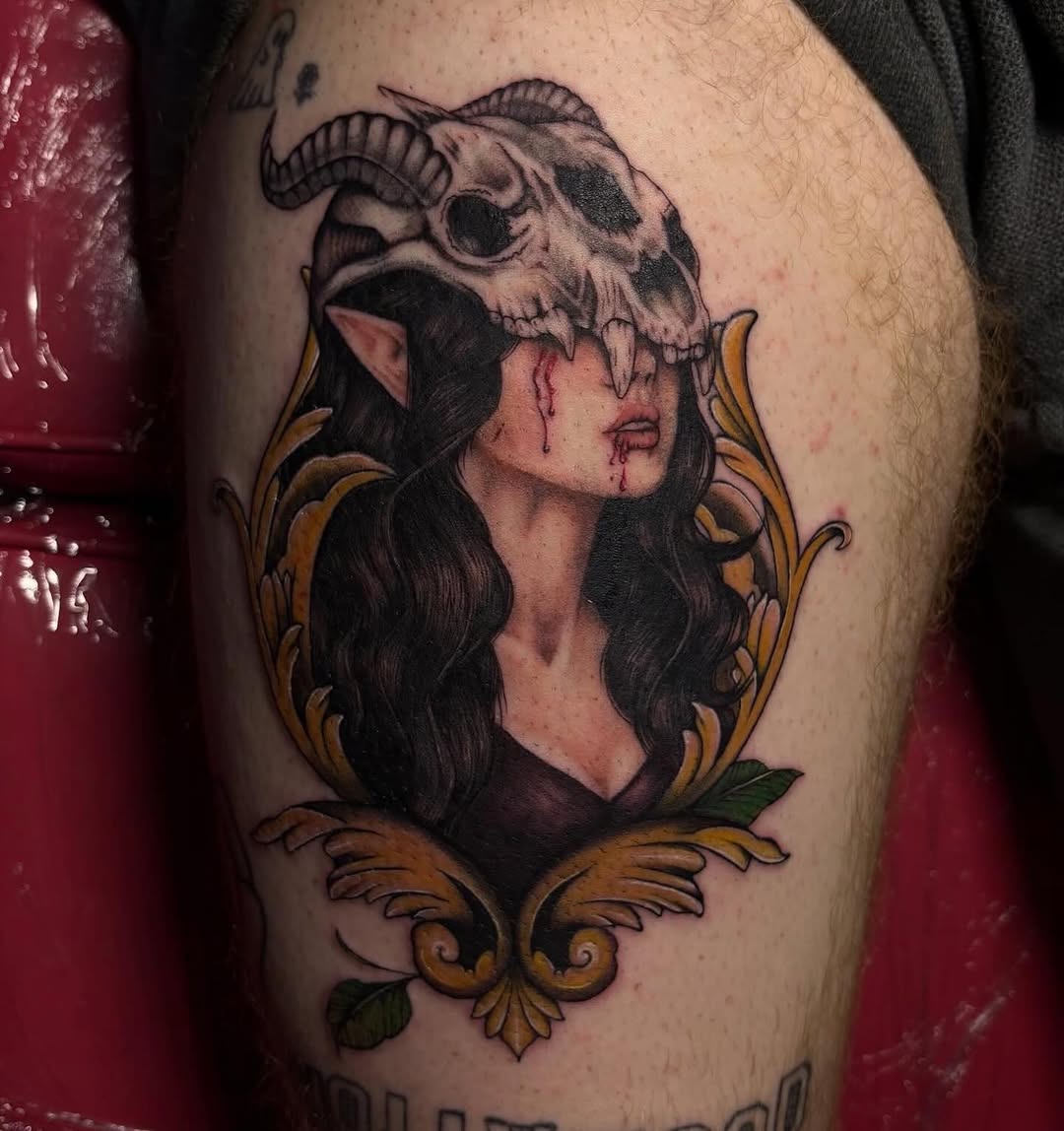Tattoo by @dandelion.roses โ realism, dark_realism