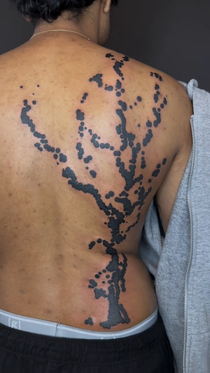 Tattoo by @sketchy.midwesty — blackwork