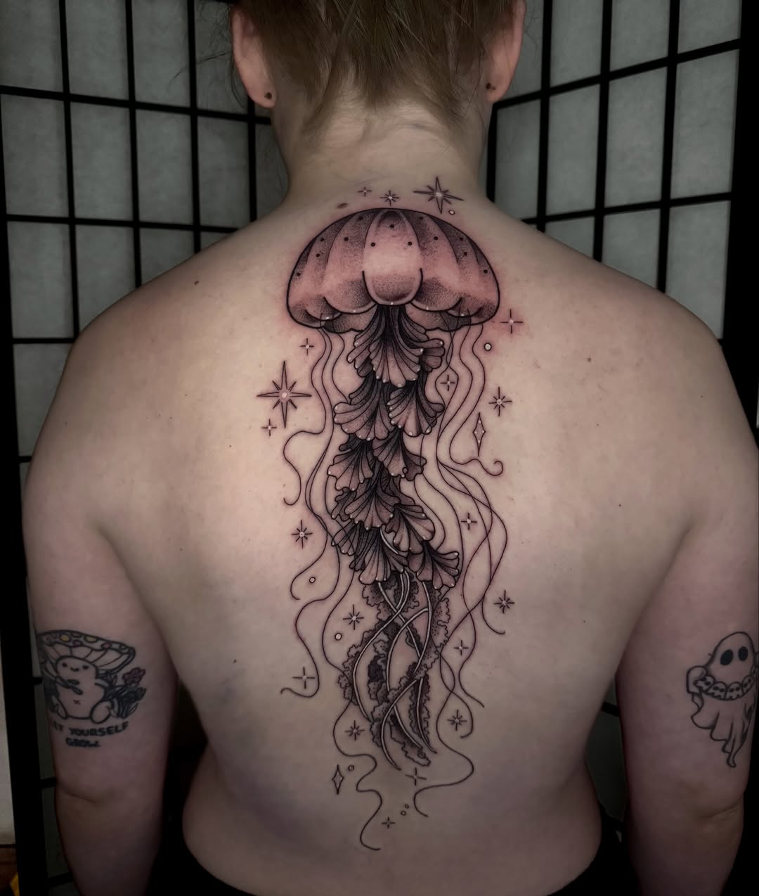 Tattoo by @foxx.teeth_ — fine_line, black_and_grey