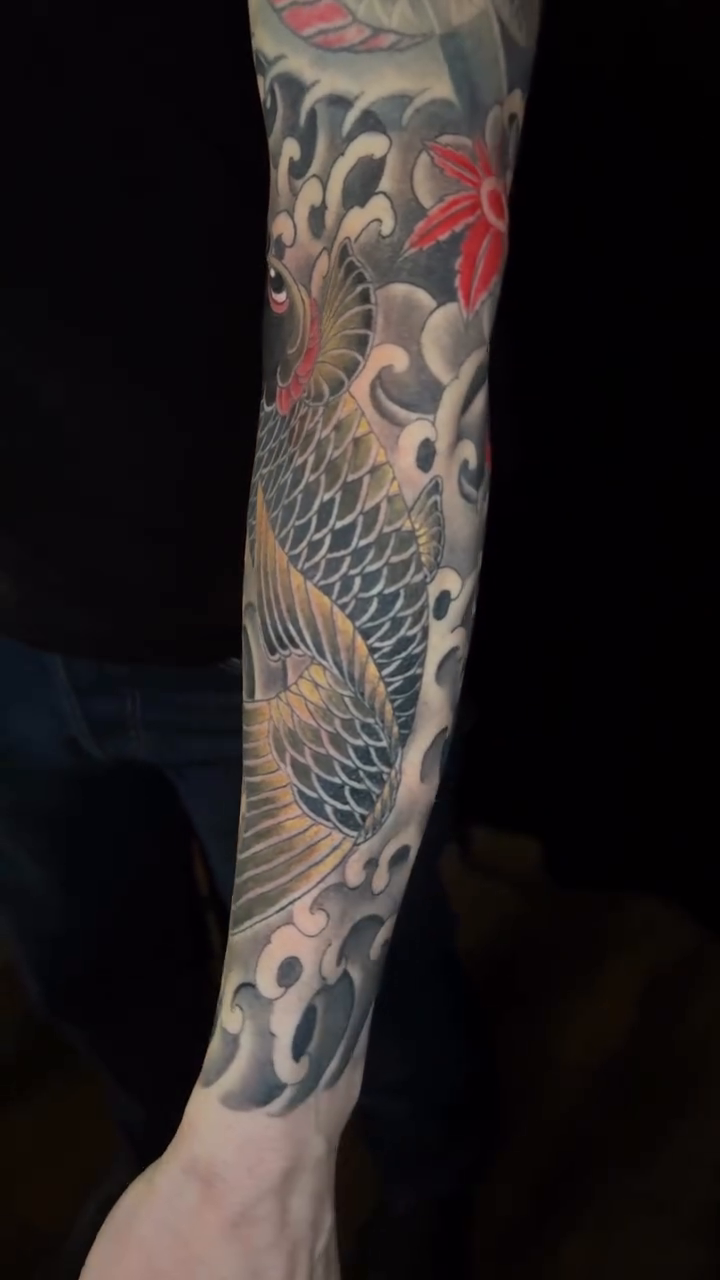 Tattoo by @aaron_bell — japanese_irezumi, black_and_grey