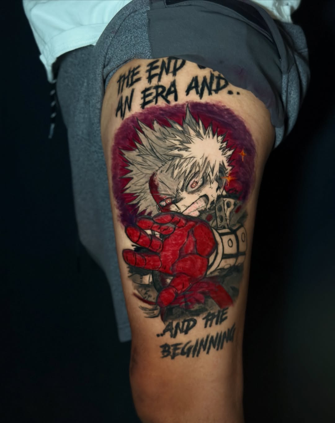 Tattoo by @misfitink — anime, lettering_script